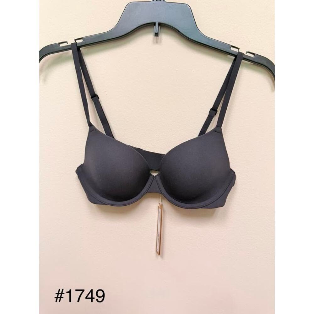SKIMS FITS EVERYBODY T-Shirt Bra - Onyx Size 34A NWT #1749